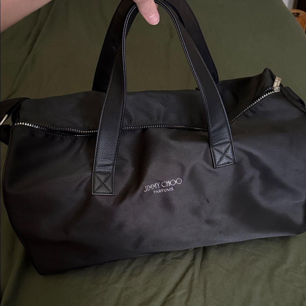 Jimmy Choo Black Duffel Bag for Men